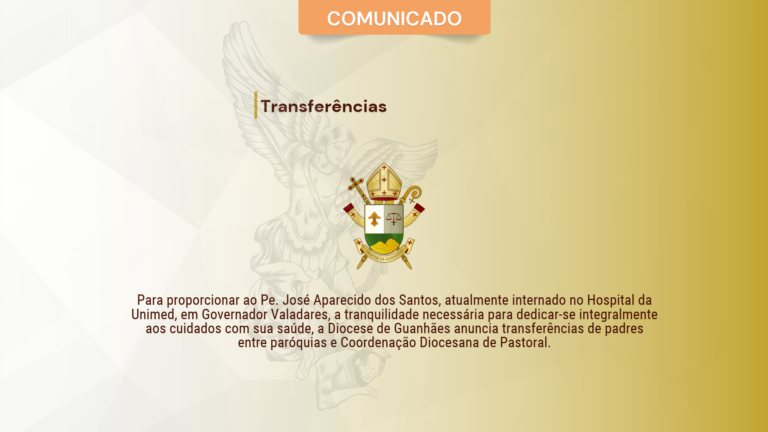 Diocese de Guanhães anuncia mudanças pastorais em paróquias e na Coordenação Diocesana de Pastoral