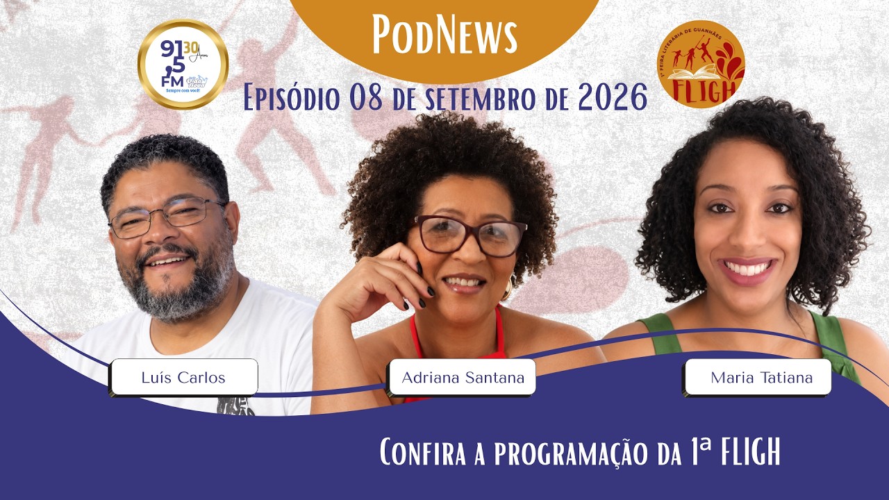 PodNews | FLIGH 2026: conheça a programação da 1ª Feira Literária de Guanhães